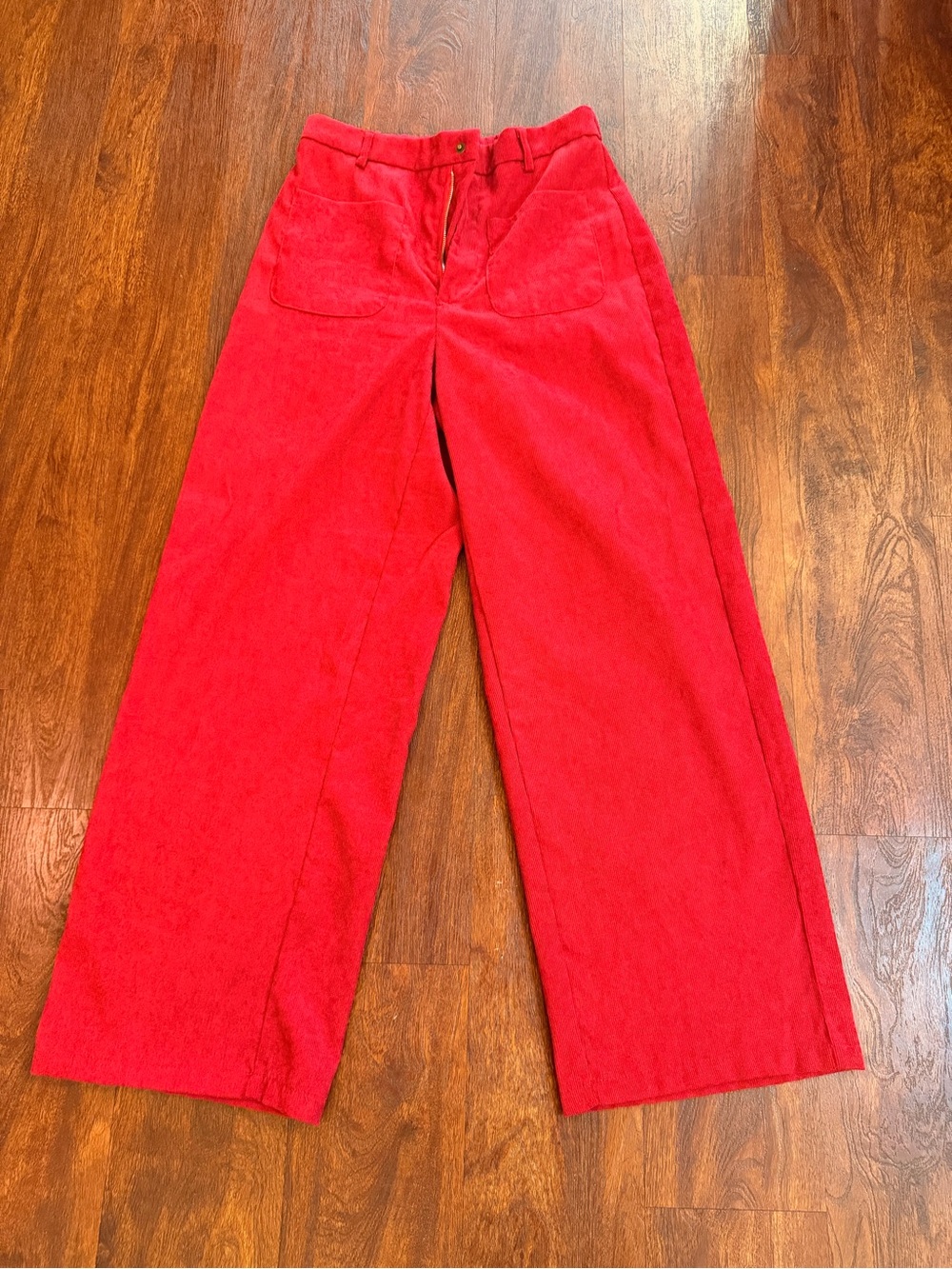 SHEIN Red Wide Leg Pants